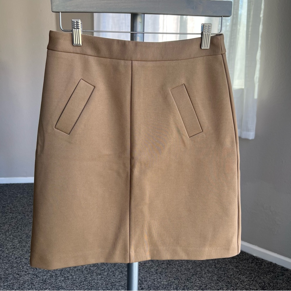 Mario Serrani Tan Mini Skirt